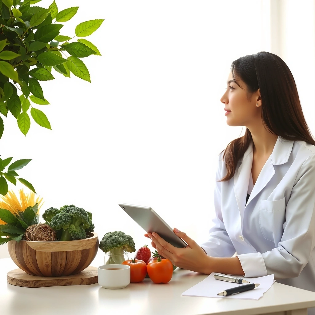 Professionelle Ernährungsberatung mit gesunden Lebensmitteln
